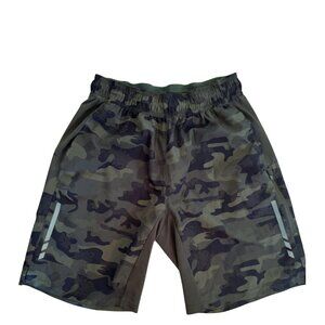 ID Ideology Men's Green Camo Athletic Shorts Size S
